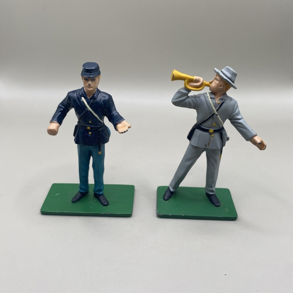 Lot of 2 Blue Box Toys Elite Command Diecast Soldiers Civil War Metal Figures